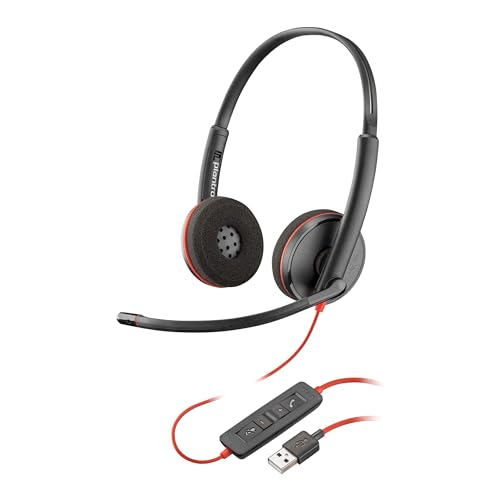 Plantronics Blackwire C3220 Stereo USB Headset Black